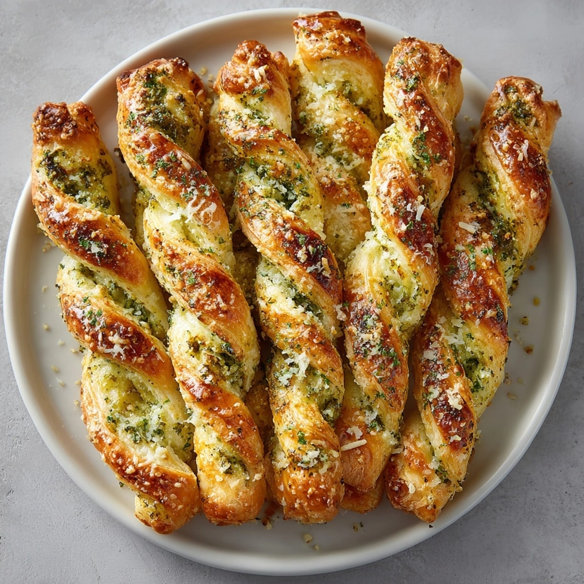 Beautifully twisted Pesto and Goat Cheese Savory Puff Pastry Twists, a vegetarian-friendly, elegant snack.