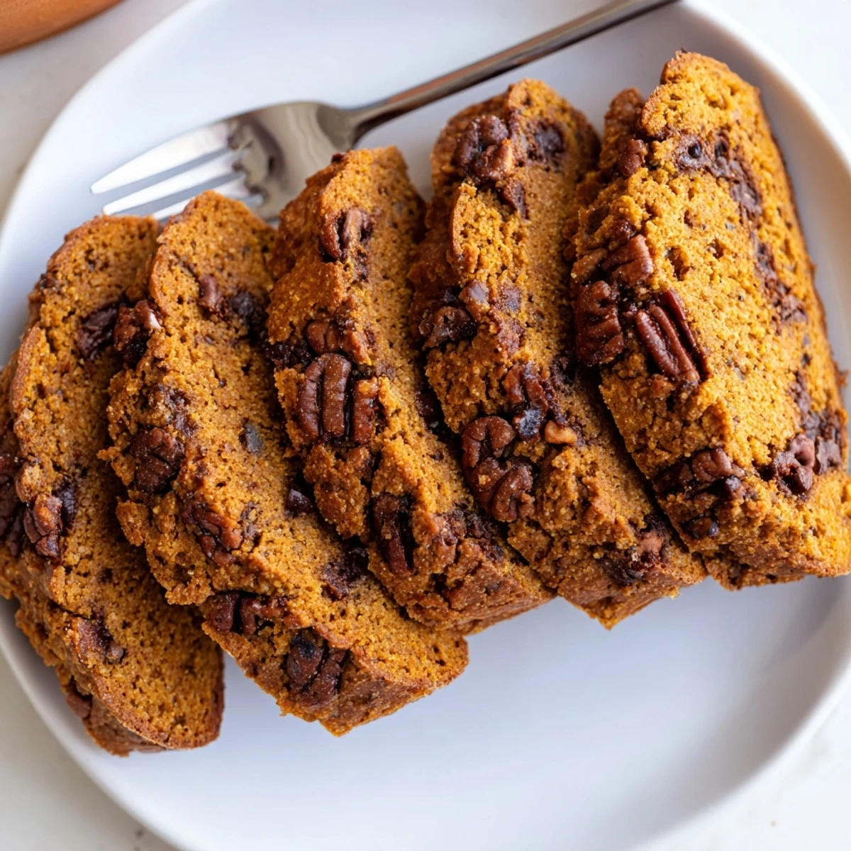 Delicious gingerbread pumpkin muffin biscotti perfect for cozy autumn mornings.  