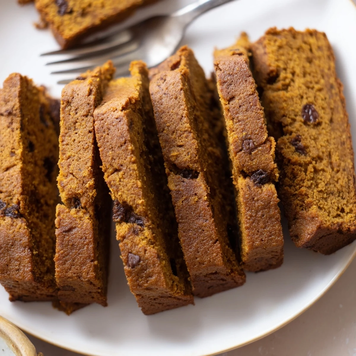 Crispy gingerbread pumpkin muffin biscotti, featuring warm spices and chocolatey delights.