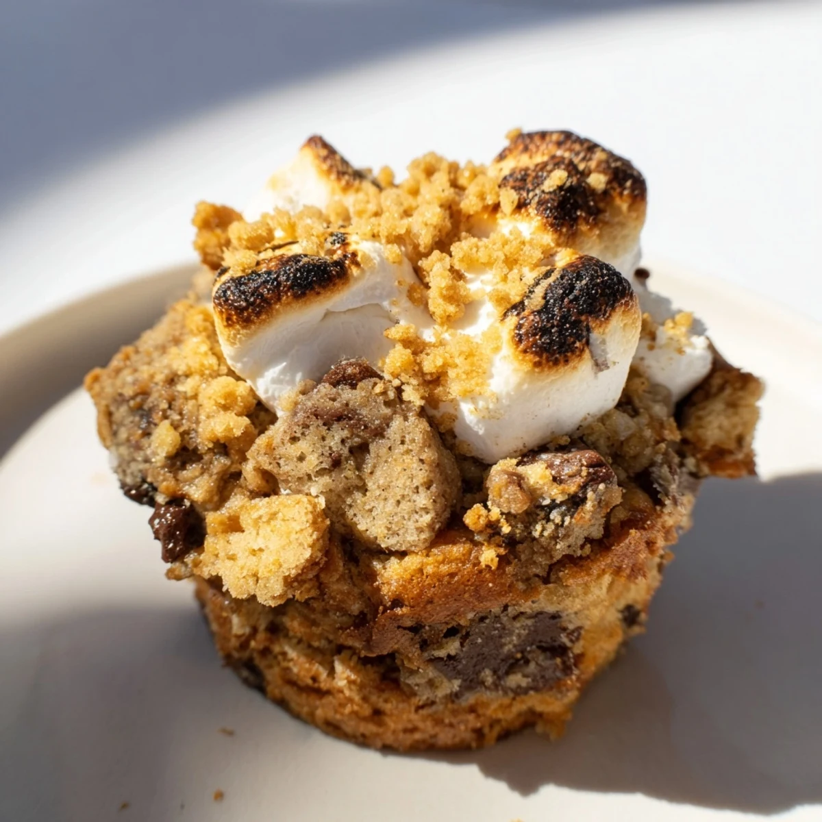 Chai Spiced Smores Cookie Muffins