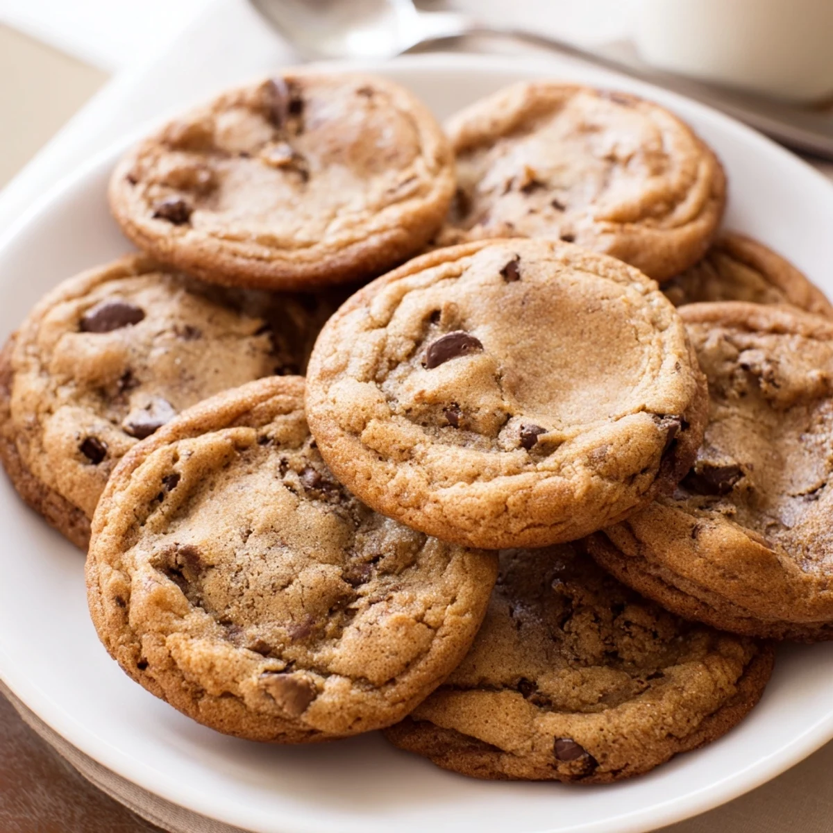 Warm gingerbread cookie dough cookies, richly infused with spices and chocolate.  