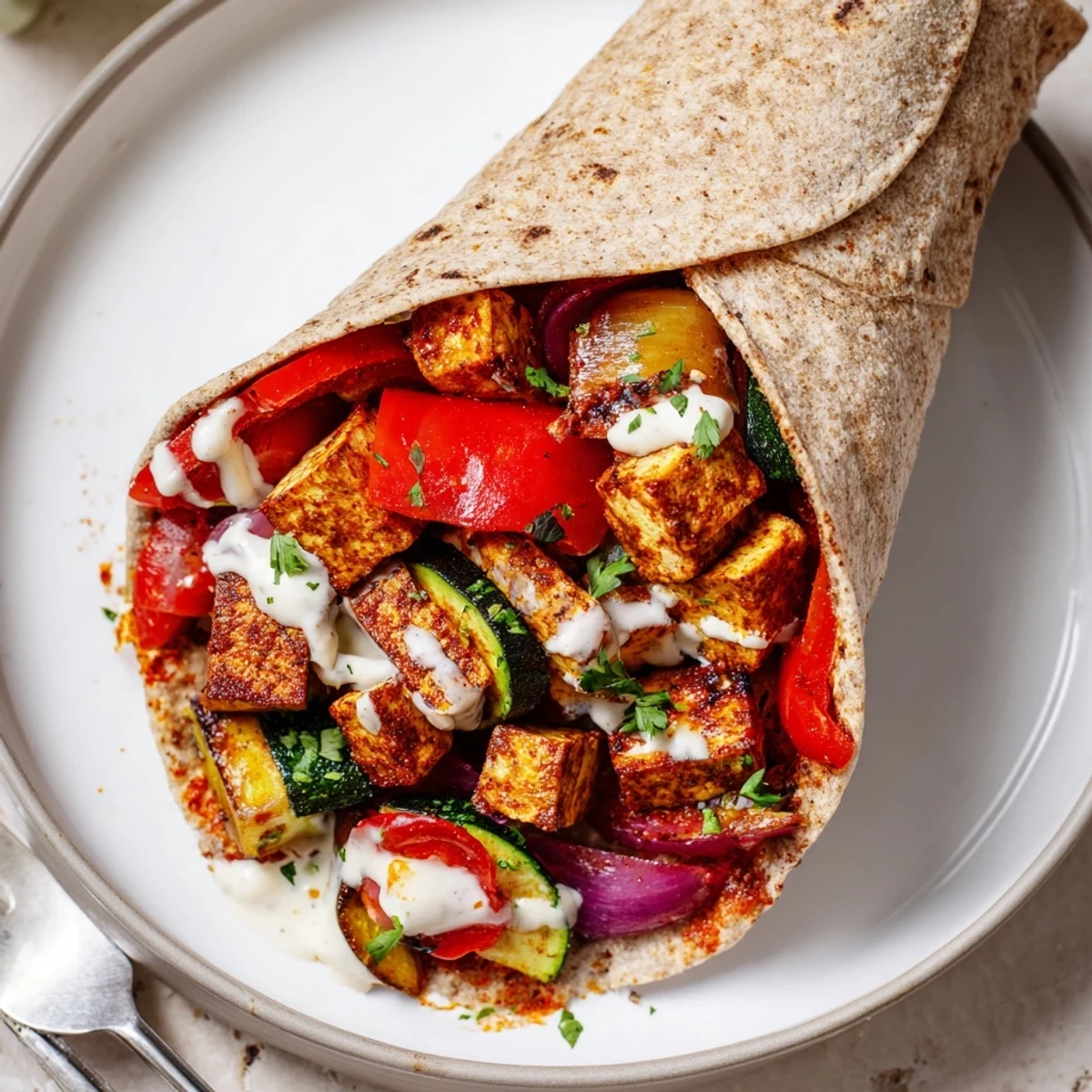 Vibrant Vegan Viral Recipe Re-make with golden roasted tofu and fresh veggies.  