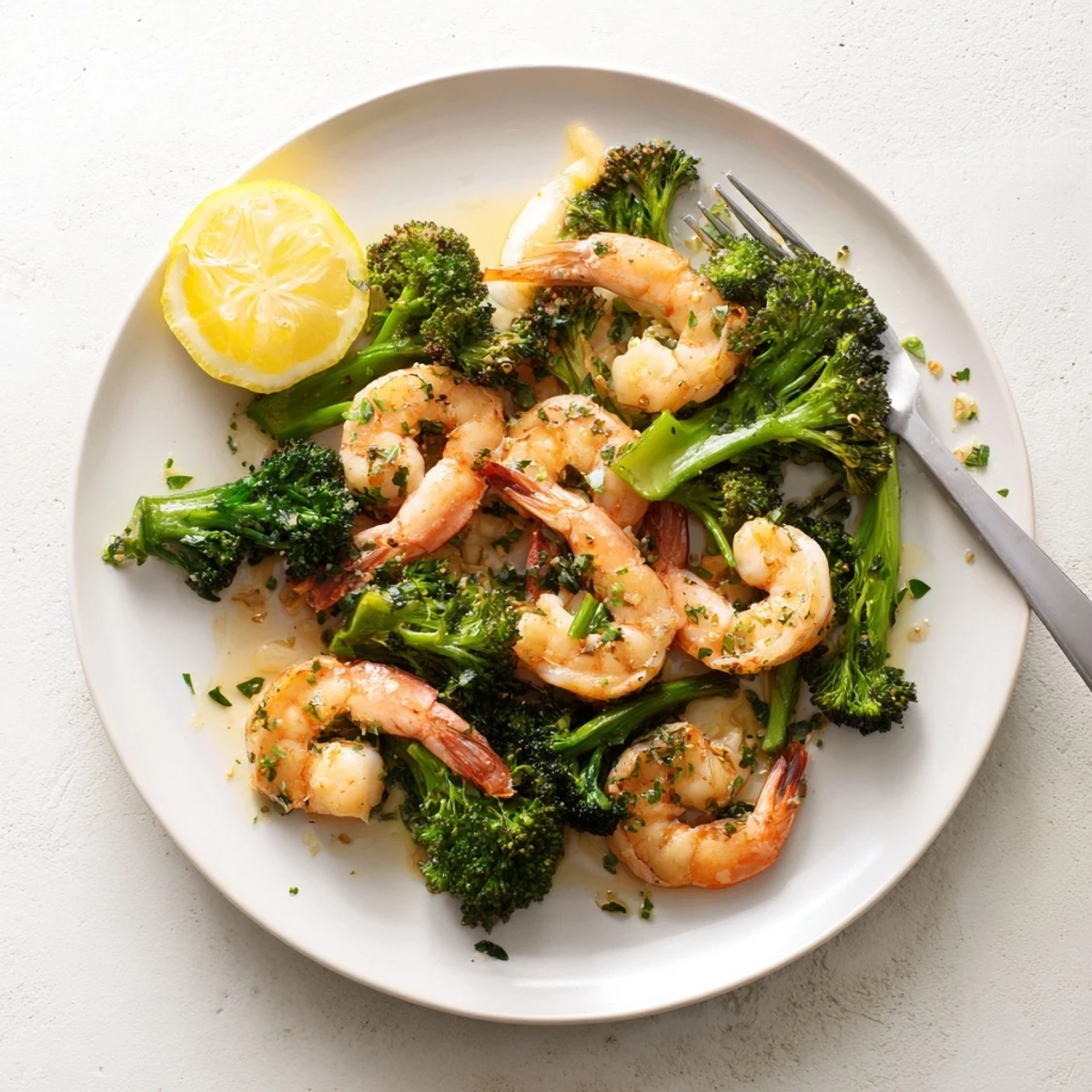 Lemon Butter Shrimp Broccoli