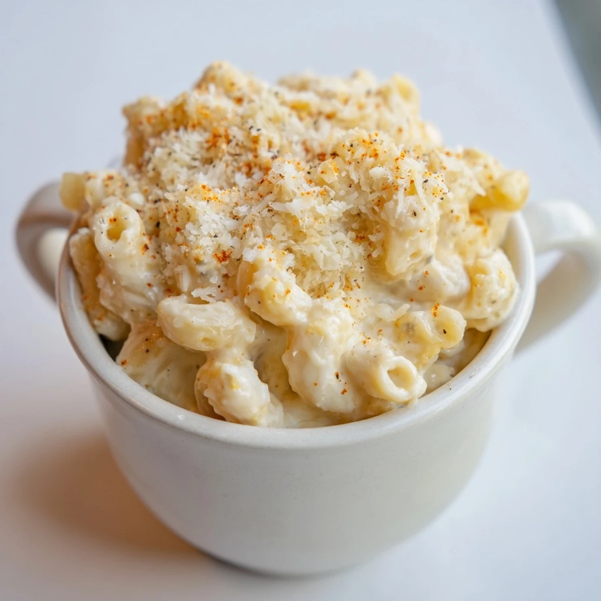 Quick and easy individual Mug Mac & Cheese, perfect for a fast, delicious, vegetarian meal.