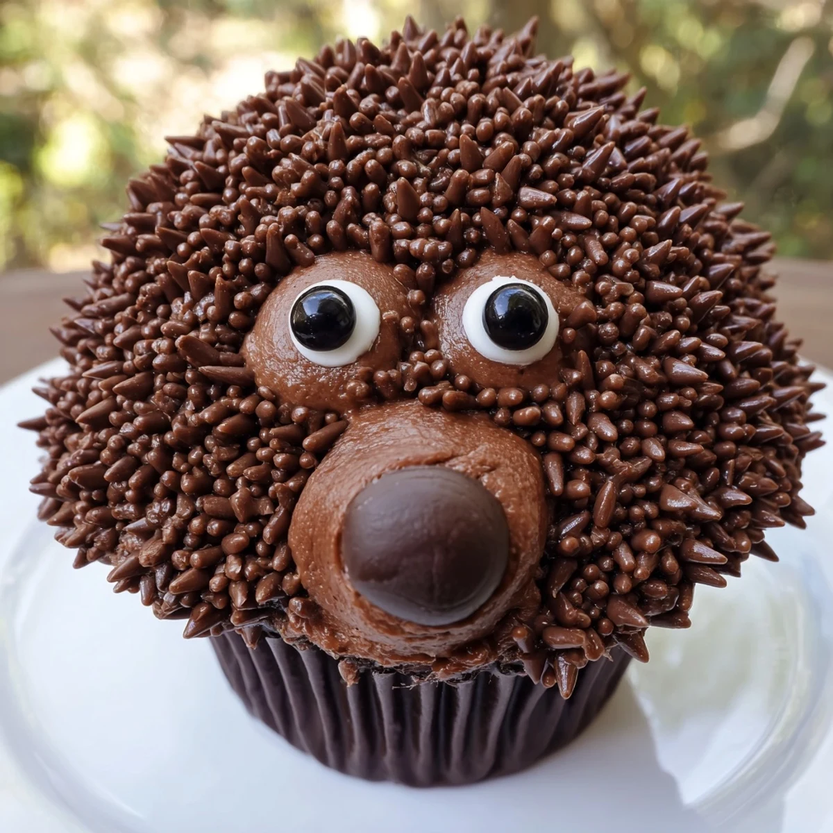 Imagine the charming Hedgehog Cupcake Tower: twelve individual chocolate creations, perfect for any celebration.