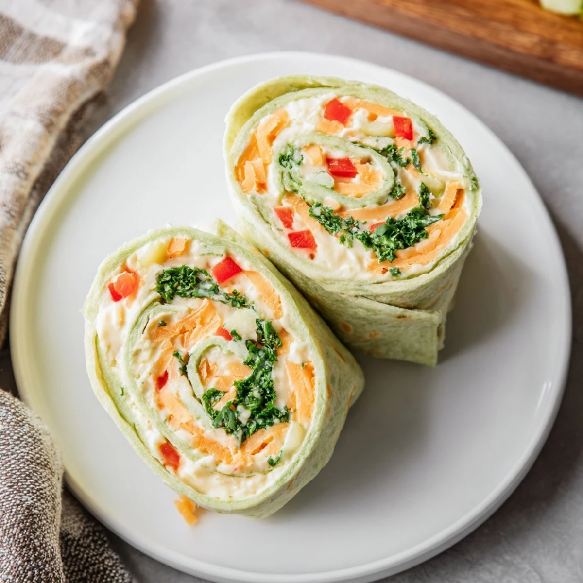 Cozy Scarf Holiday Pinwheel Wraps: colorful pinwheels with cream cheese filling, an easy appetizer for holiday gatherings.