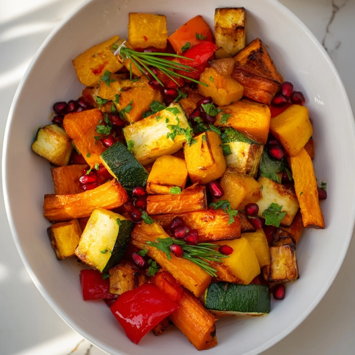 Roasted Christmas Present Veggie Crates, a vibrant side, arranged like colorful holiday gifts.