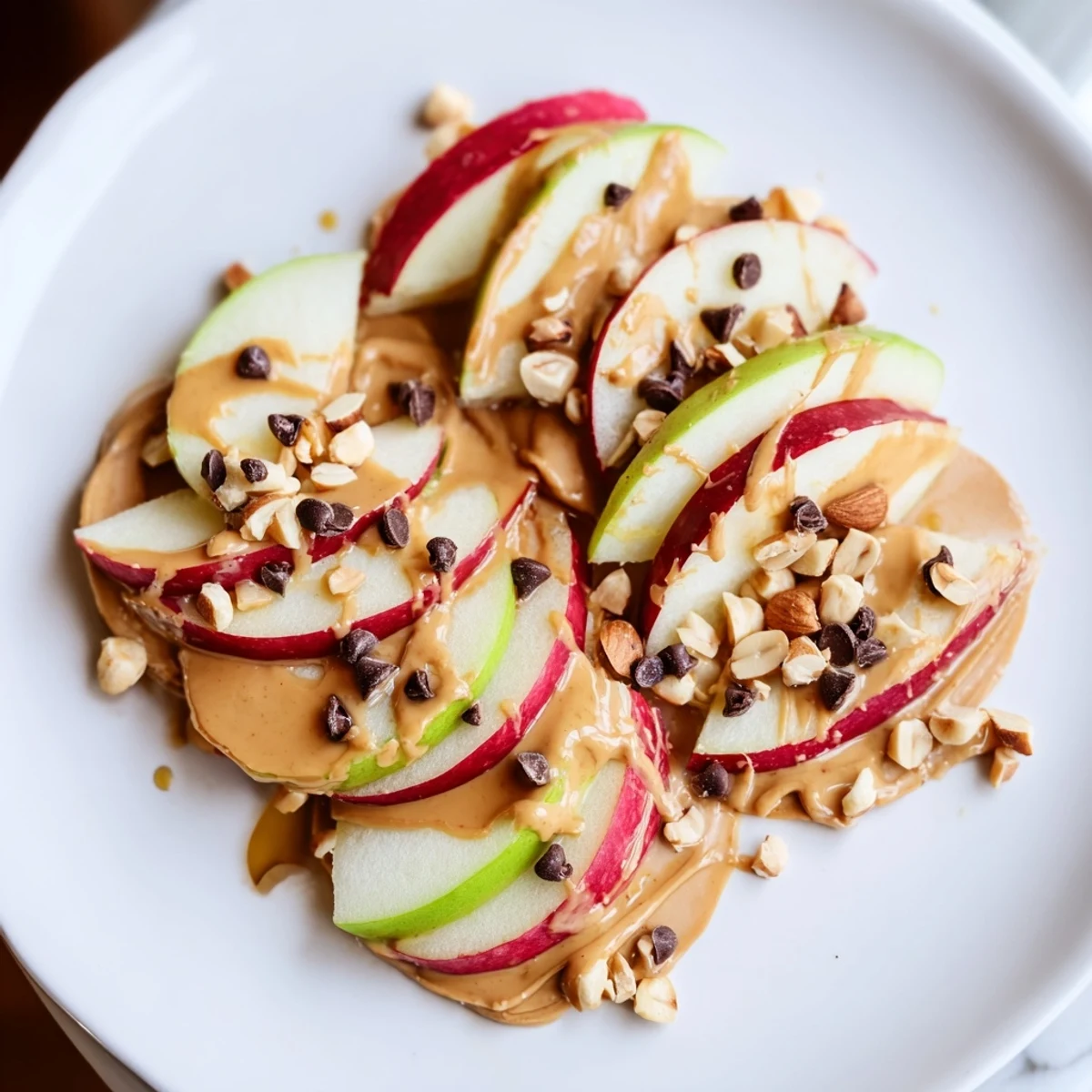Peanut Butter Apple Nachos