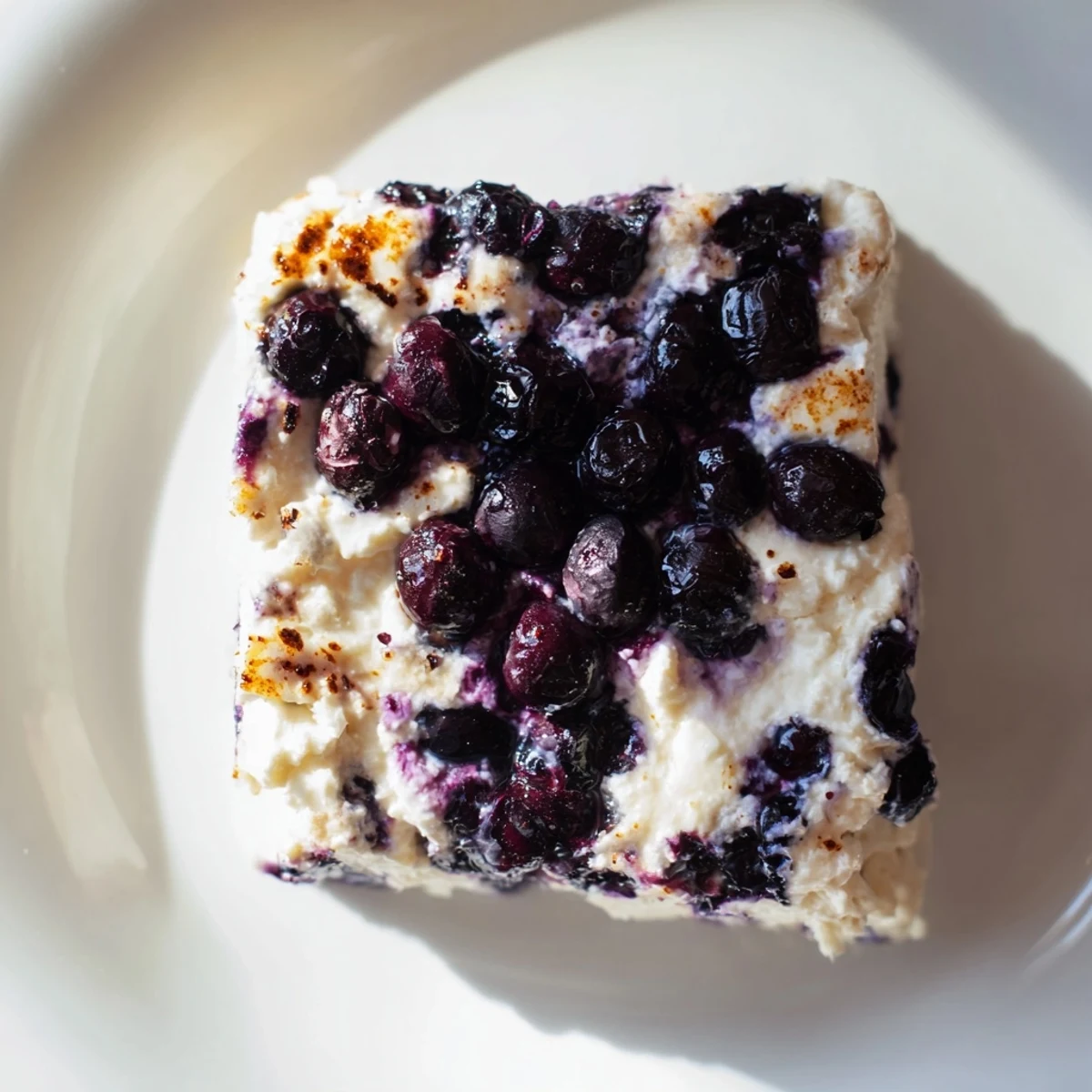 Blueberry Cottage Cheese Bake