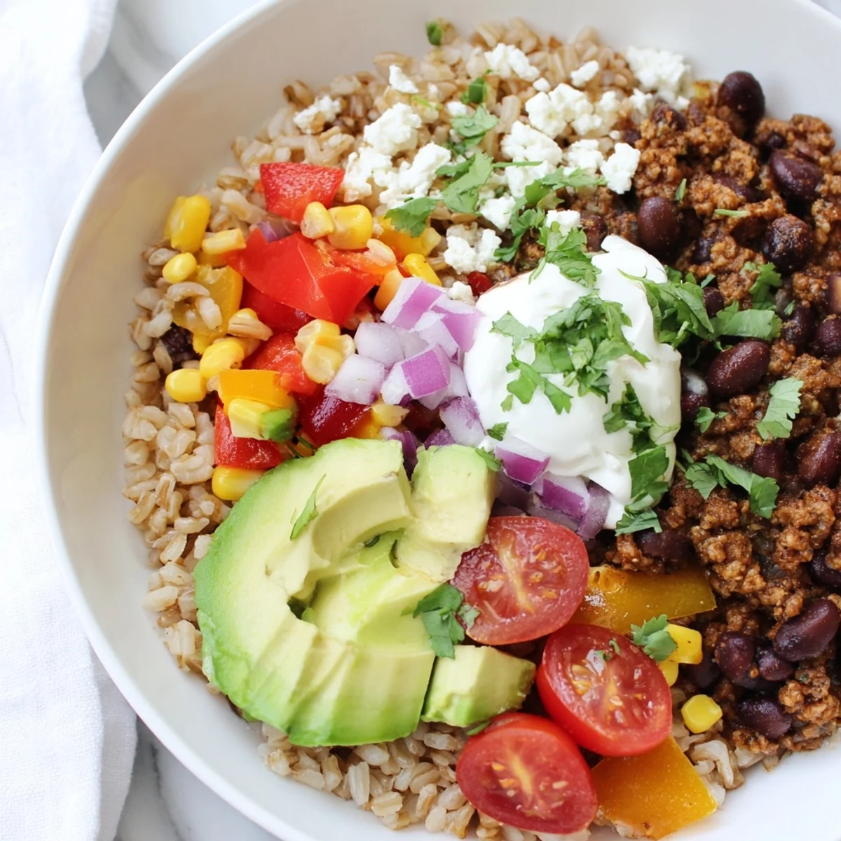 Brown Rice Burrito Bowl