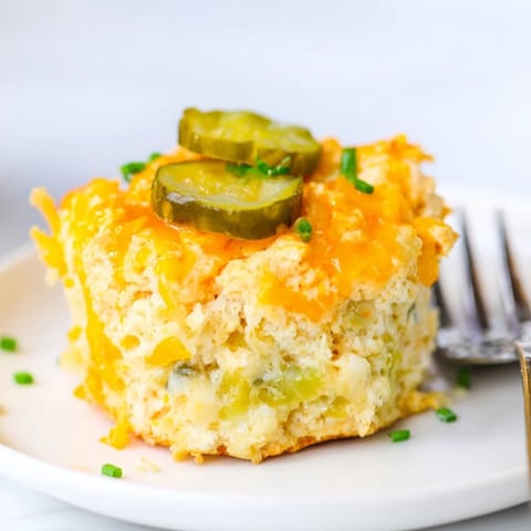 Buffalo Ranch Dill Pickle Muffins