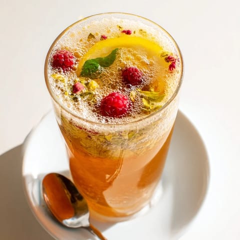 A colorful array of fermented drinks showcasing fizzy kombucha-style mocktails with bold flavors.  