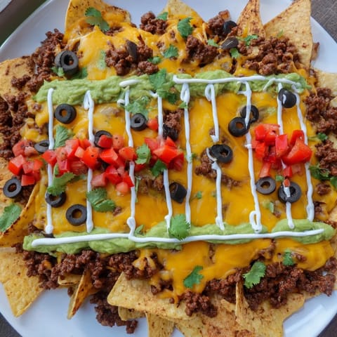 Soccer Field Nacho Platter
