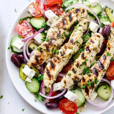 Greek Salad with Chicken