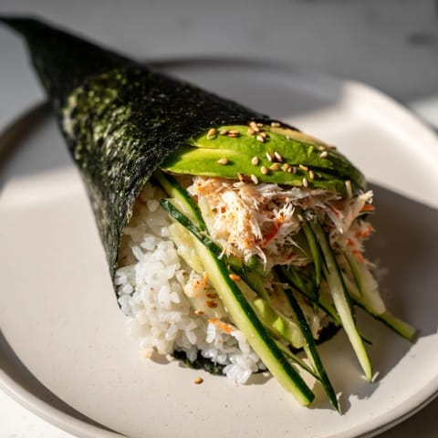 Sushi Rice Avocado Crab Rolls