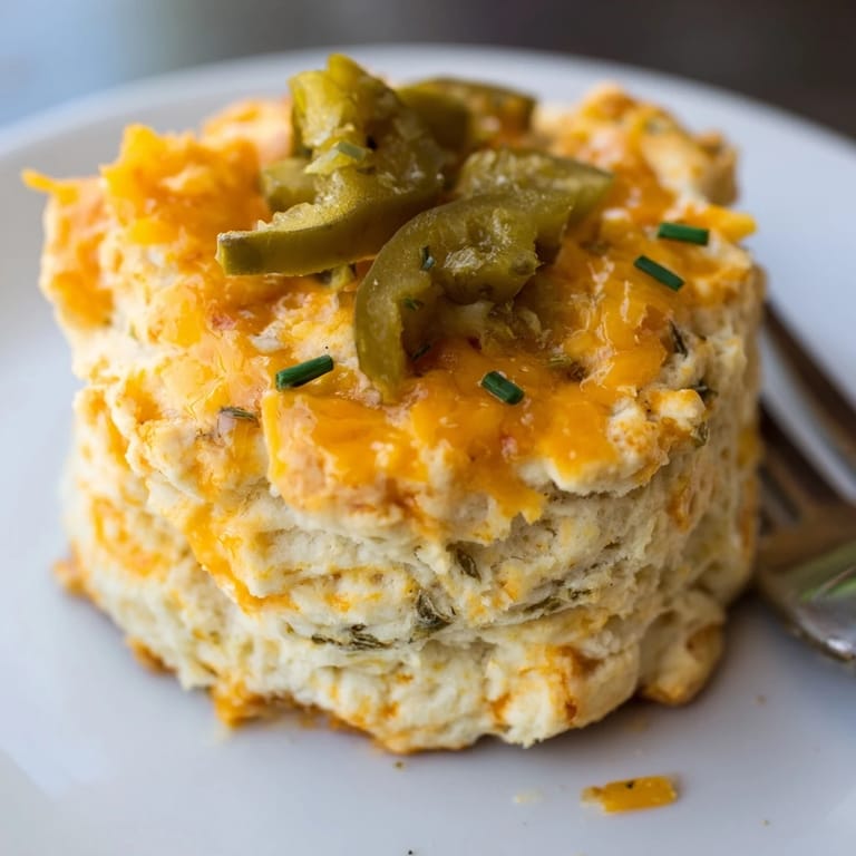 Bite-sized Buffalo Ranch Dill Pickle Biscuit Muffins, perfect for game day or brunch.  