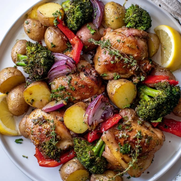 A colorful Lazy Gourmet Chicken & Vegetable One-Pot meal perfect for busy weeknights.  