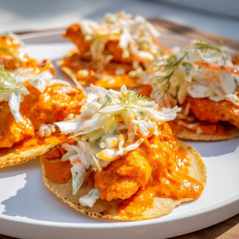 These delicious Buffalo Chicken Smash Burger Tacos offer a flavorful, satisfying American cuisine meal.