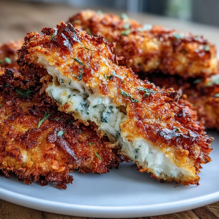 Freshly baked Crispy Panko Ranch Chicken Tenders served with creamy dipping sauces for dinner.