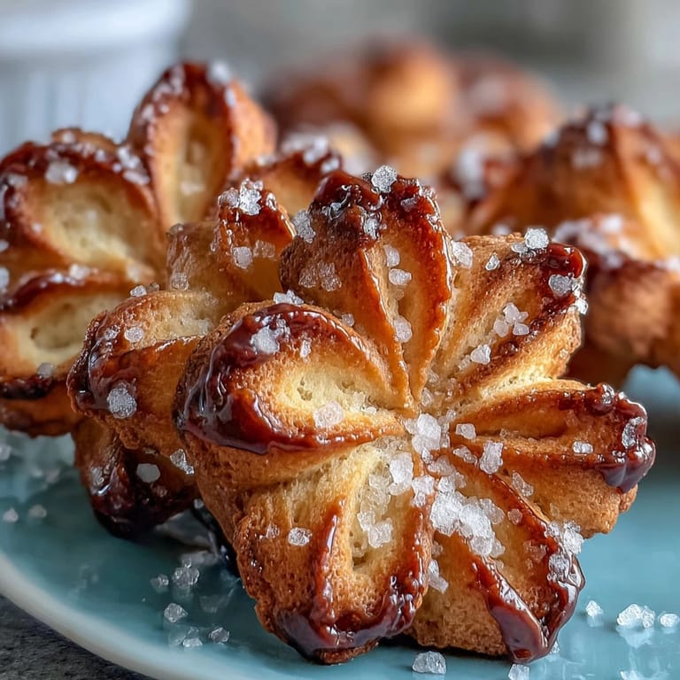 Beautiful flower-shaped shortbread cookies with delicate golden edges and a buttery, melt-in-your-mouth texture.