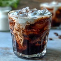 Smooth cold brew coffee topped with luscious homemade vanilla sweet cream.